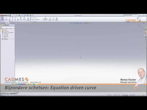Hoe maak je een equation driven curve in SolidWorks