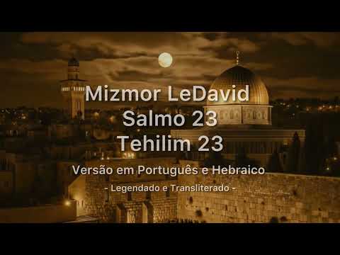 Salmo 23 Mizmor LeDavid | Tehilim Cantado 🌿 Português e Hebraico | Proteção e Sustento | Tehilim כ״ג