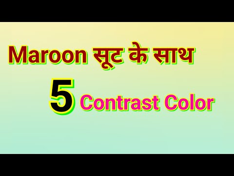 💥 Beautiful Maroon Color Combination Ideas||Maroon Color with contrast dupatta||#fashionworld