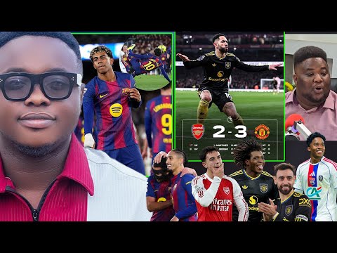 MANCHESTER UNITED 3 ARSENAL 2, BARCELONA 3 OVIEDO, GAME ANALYSIS, LAMINE, CUNHA, ENDRICK AND ALL KEY