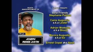 Joseph Renee Justin ~ Long Obituary