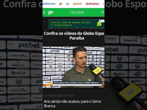 Um pouco da minha participação no GE Paraíba ontem!