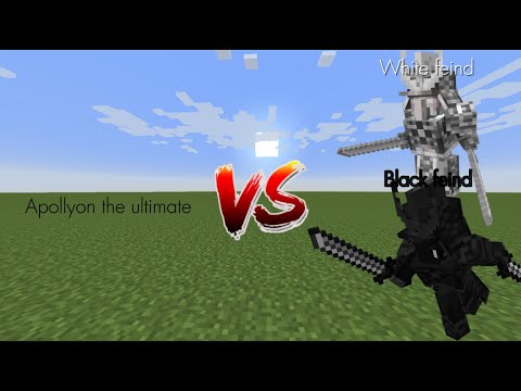 Apollyon the ultimate vs White feind and Black feind I Minecraft mob battle I