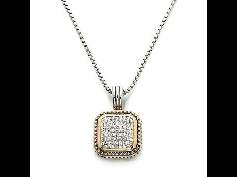 Emma Skye Jewelry Oval Crystal Pendant with Chain