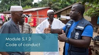 WHO: GO Training - Code of Conduct - Module 5.1.2