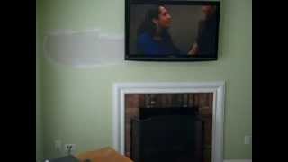 preview picture of video 'Fireplace TV Wall Mount Installation - Waccabuc, NY - Westchester County'