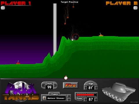 試玩15年前嘅Game，295種武器豪華版Pocket Tanks！