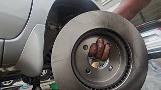 2015 NISSAN VERSA FRONT BRAKE PADS AND ROTORS REPLACEMENT