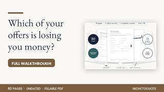 The Small Business Planner Walkthrough | 80 Printable Undated Pages, Fillable PDF