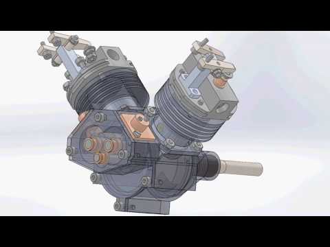 Vega V-Twin Aero Engine