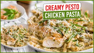 CREAMY PESTO CHICKEN PASTA