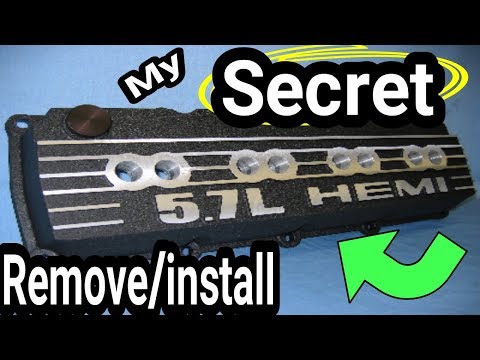 HEMI HACK. Valve Cover remove and install TIPS . Hemi Tick oil leaks at valve covers and PCV valve