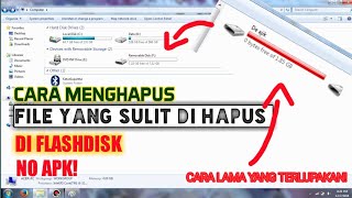 Cara menghapus file yang sulit dihapus di Flashdisk