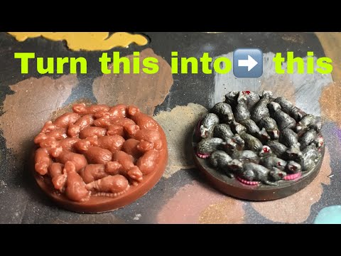 D&D Rat swarm painting tutorial