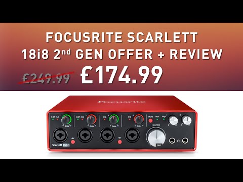 FOCUSRITE SCARLETT 18i8 2nd Gen Offer + Review