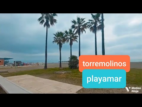 Torremolinos Playamar beachwalk in march 2022. Spain, Andalusia, Costa Del Sol