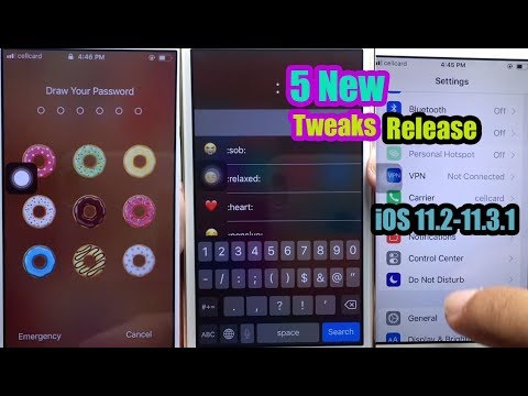 New **5 Release Cydia Tweaks Compatible iOS 11.2-11.3.1