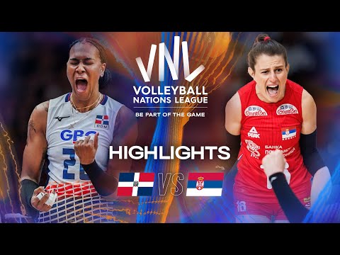 Dominican Republic 🇩🇴 vs. Serbia 🇷🇸 - Highlights | Week 1 | Women's VNL 2025