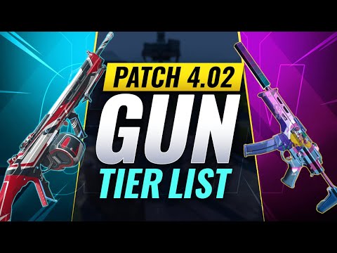 BEST VALORANT GUNS Tier List! - Patch 4.02