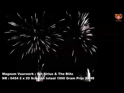 NR : 0454 - Set Sirius & The Blitz - 2 X 20 Schoten - Magnum Vuurwerk