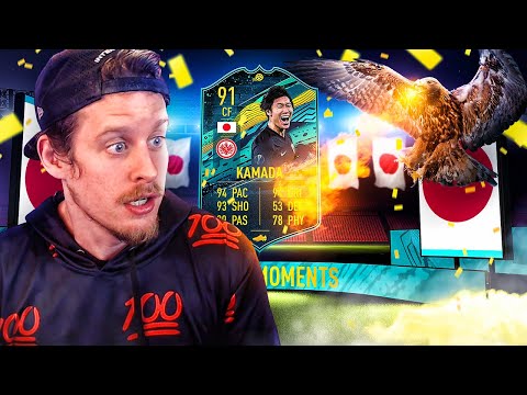 INSANE VALUE STRIKER?! 91 PLAYER MOMENTS KAMADA PLAYER REVIEW! FIFA 20 Ultimate Team