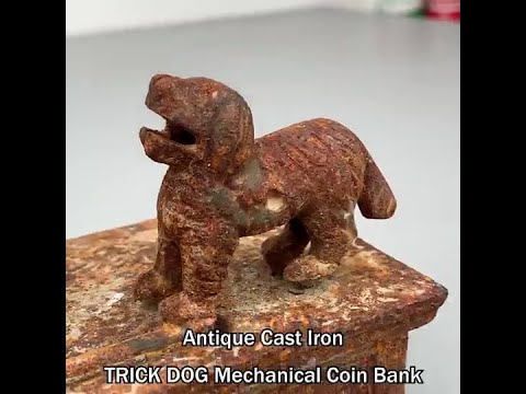 Rusty Trick Dog Coin Bank Restoration  | Old Restoration