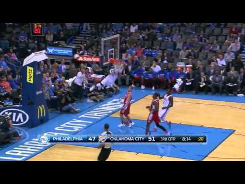 Andre Roberson vs Philadelphia 76ers 13.11.2015 (5Pts)