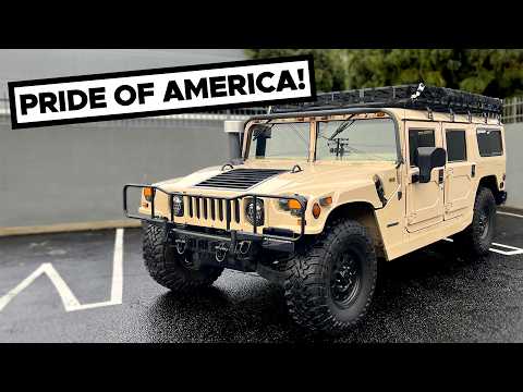 Thumbnail for 1996 AM General Hummer Review, Big, Beefy, Civilian Version of a Military Vehicle. Thanks Arnie! by AM General