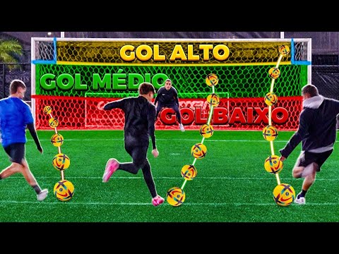 GOL BAIXO, GOL MÉDIO E GOL ALTO!! (TEM QUE FAZER OS 3 TIPOS DE GOL) Ft. CEO do BFC PRO 🤵‍♂️