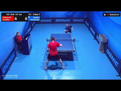 09:55 Oleksandr Ivashkin - Nazarii Kovalchuk 17.07.2023 TT Euro.Cup Ukraine Star. Table 3