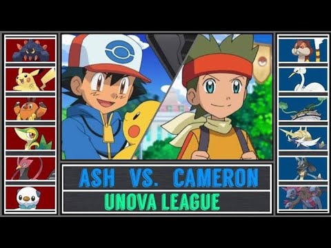 ash vs Cameron full battle || pokemon world