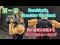 肩をダンベルのみで確実に成長させる筋トレ[Shoulder Workout]