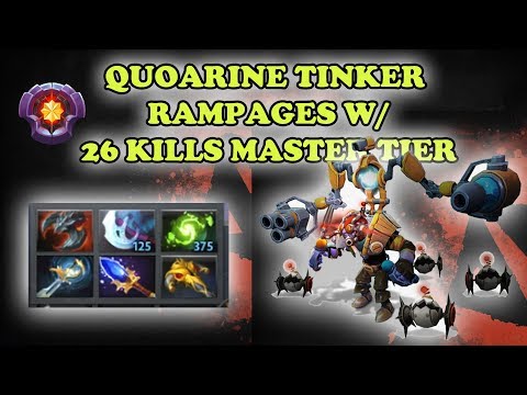 QUOARINE TINKER RAMPAGES WITH 26 KILLS 0 DEATH MASTER TIER DOTA 2