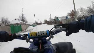 preview picture of video 'Yamaha raptor yfm 700r | Зимние покатушки на квадрике Украина!'