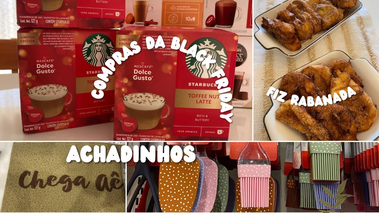 CHEGOU COMPRAS DA BLACK FRIDAY| Fiz rabanada| Achadinhos e cuidados com a casa
