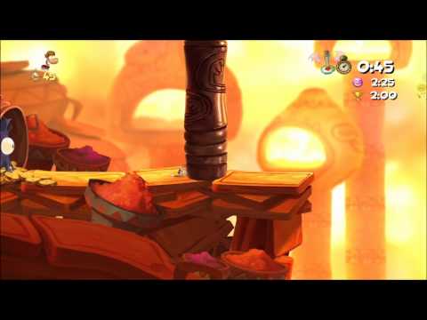 Rayman Origins (1080i HD) Walkthrough Part 74 - Dragon Soup - Time Trial (1:27)