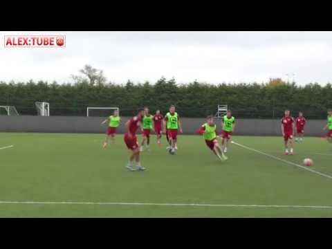 Training: Crewe Alex FA Cup Warm-Up With Attack vs Defence