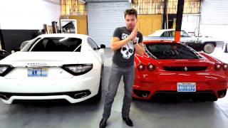 Maserati VS Ferrari sound comparison exhaust clip revving motor exotic cars