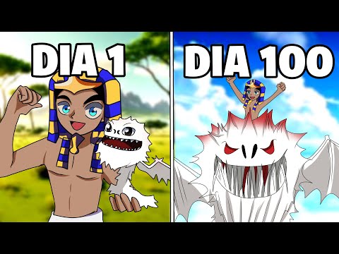 SOBREVIVI 100 DIAS COM DRAGÕES no MINECRAFT