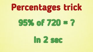 Percentages tricks in telugu