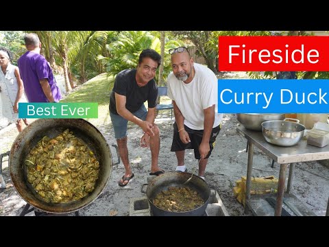 The Tastiest Fireside Curry Duck Ever / Pepper Curry Duck / Curry Duck Recipe.