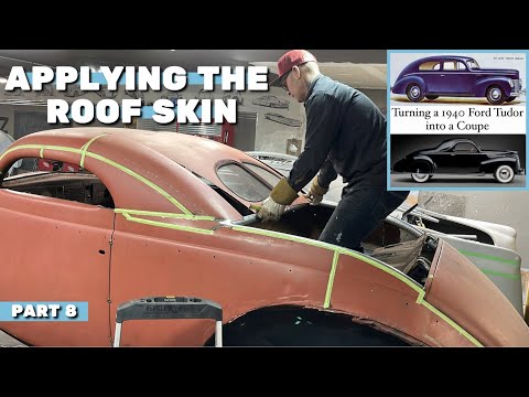 Applying the Roof Skin and Split Windows: 1940 Ford Tudor/Coupe (part 8)