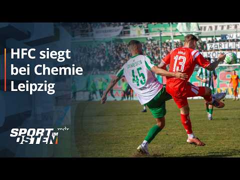 Hallescher FC holt sich drei Punkte bei der BSG Chemie Leipzig | MDR