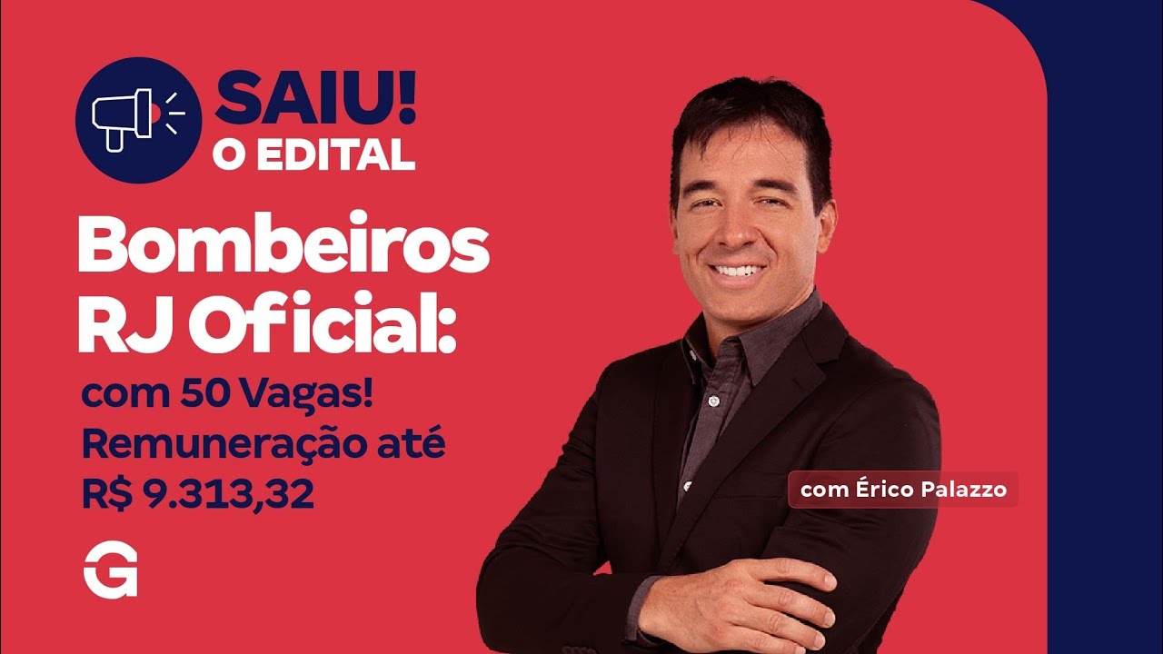 Concurso Bombeiros RJ Oficial: Saiu o Edital com 50 Vagas! Remuneração até R$ 8.745,75
