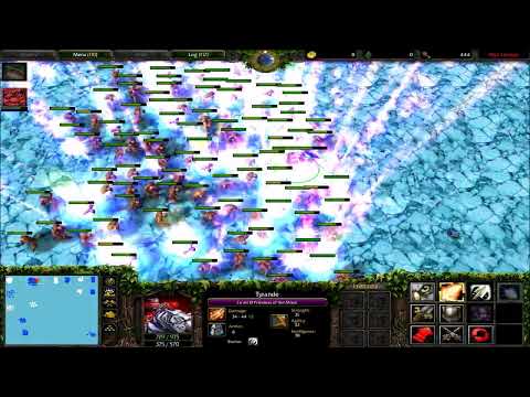 Tyrande's Starfall VS 100 Zombies - Warcraft 3