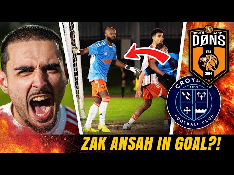 NON LEAGUE FOOTBALL | ‘Zak Ansah Forced to Play In Goal’ | SE DONS vs Croydon