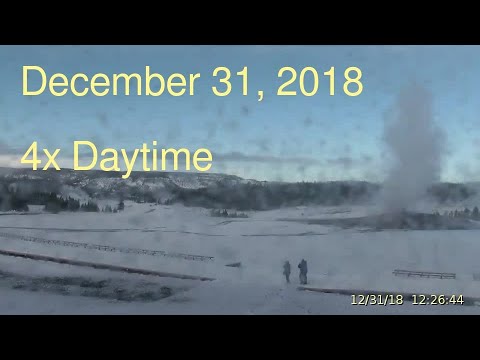December 31, 2018 Upper Geyser Basin Daytime 4x Streaming Camera Captures