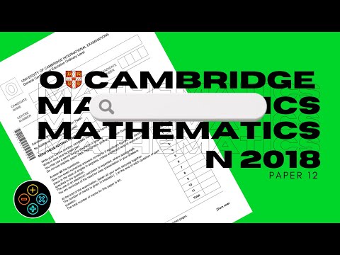 O Level Add Math October November 2018 Paper 12 4037/12