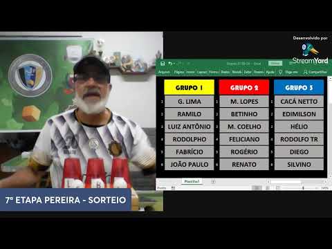 7ª ETAPA PEREIRA - SORTEIO