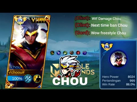 Chou Best Freestyle Combo Skills & Oneshot Build